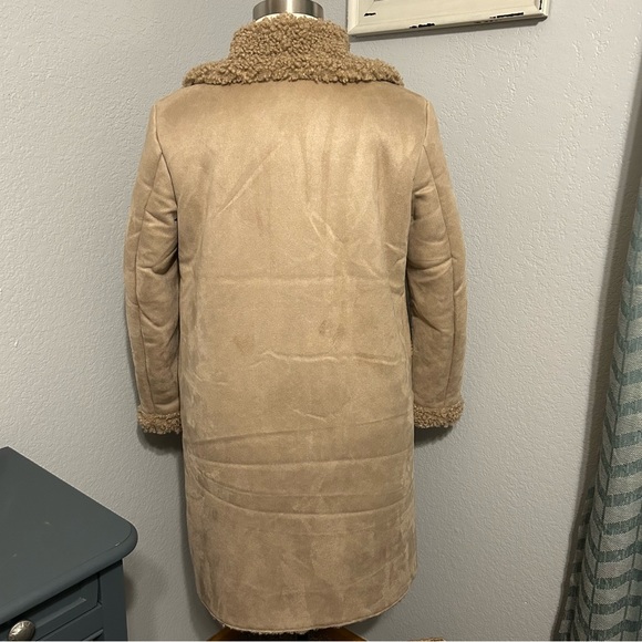 Maurices Longline Faux Shearling and Suede Coat - Picture 3 of 7